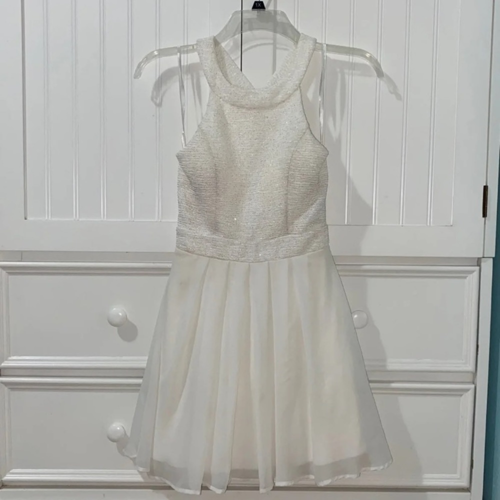 Ivory halter dress